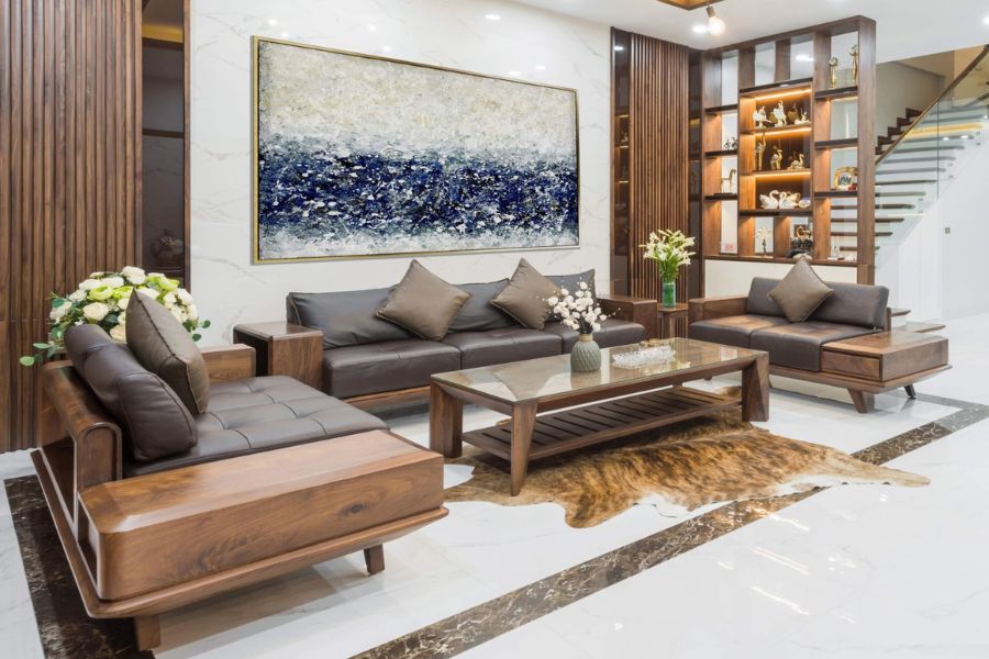Mẫu bàn ghế gỗ tự nhiên