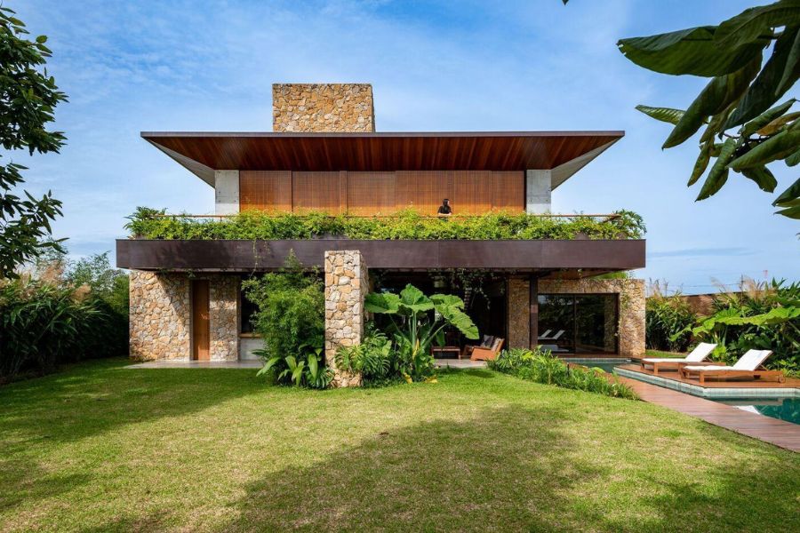 Biệt thự nhà vườn có gác lửng