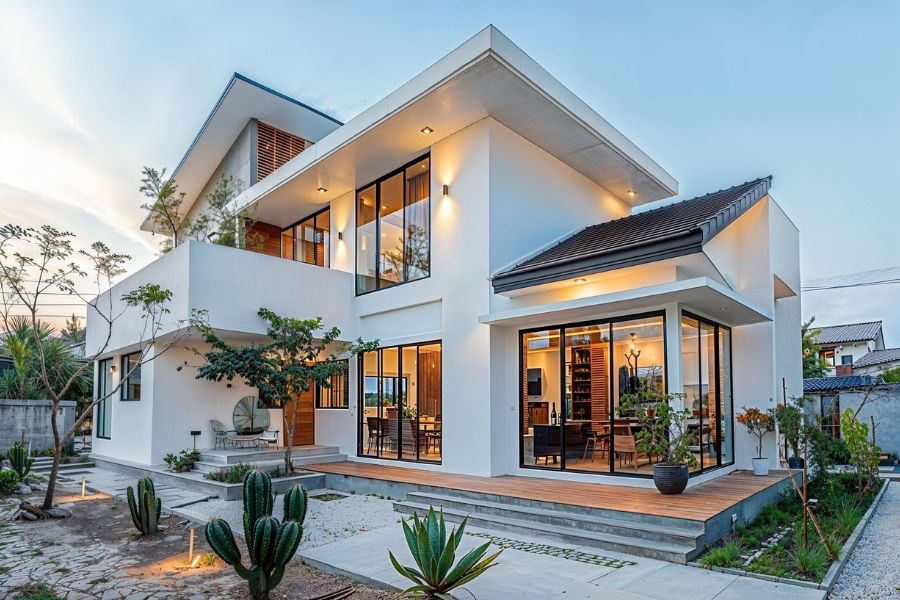 Biệt thự nhà vườn mái Thái