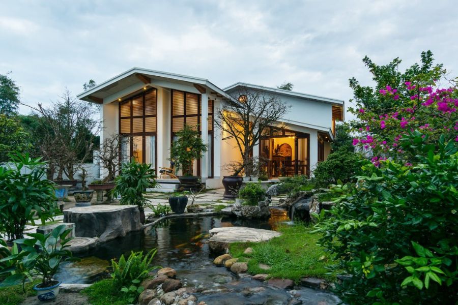 Công trình biệt thự nhà vườn phong cách nhiệt đới