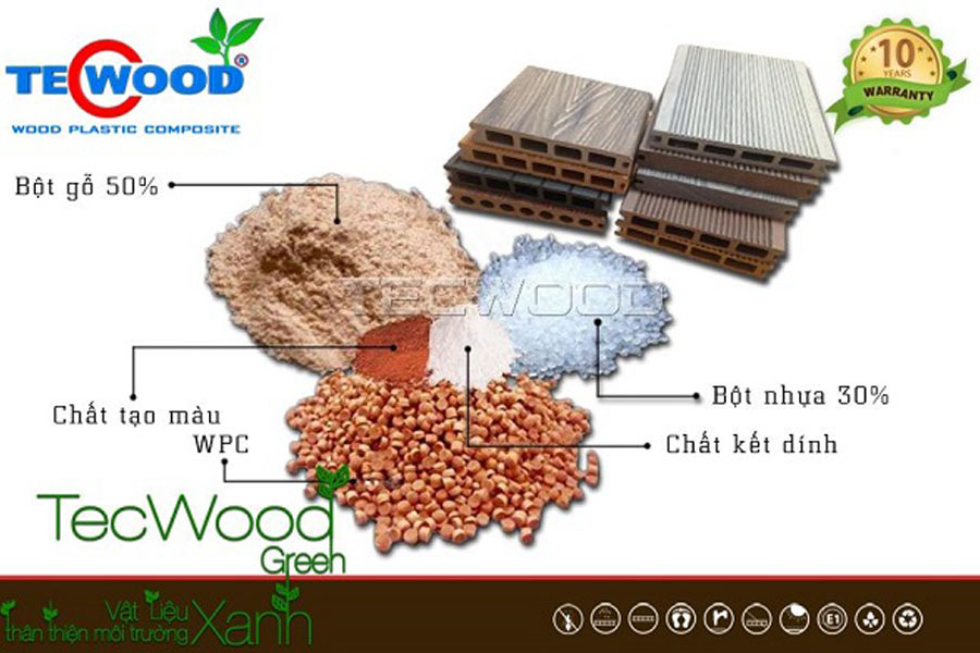 Cấu tạo của gỗ nhựa