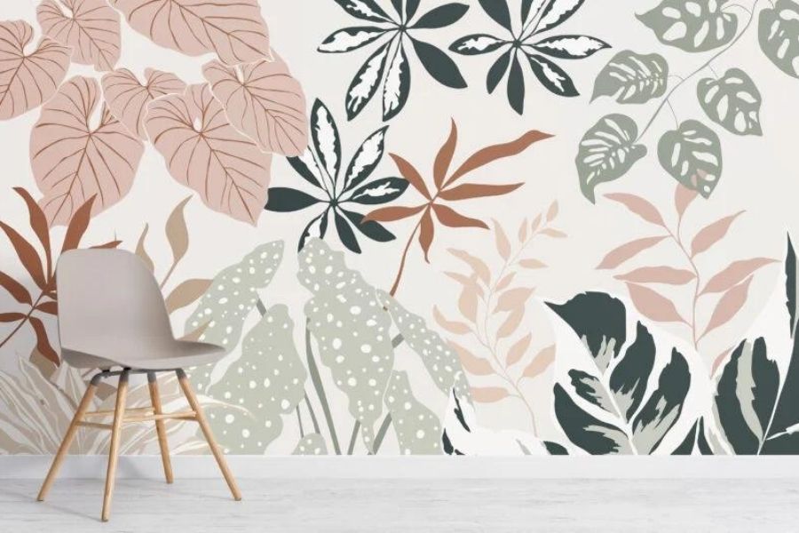 Giấy dán tường cây xanh