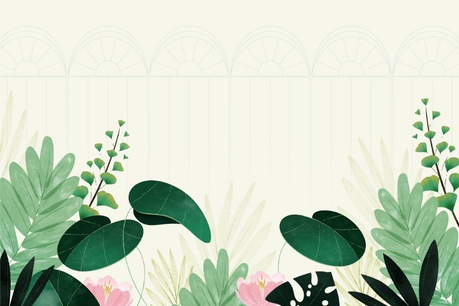 Giấy dán tường cây xanh