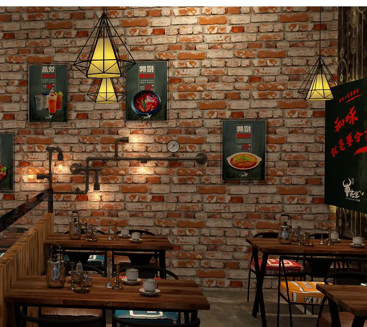 gạch ốp tường quán cafe
