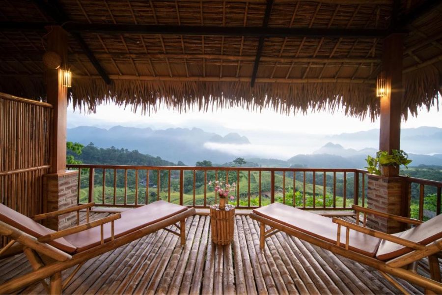 Lan can gỗ tự nhiên đẹp