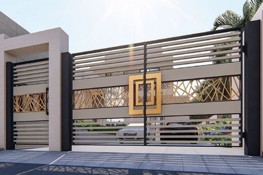 Cổng sắt nghệ thuật, hoa văn hiện đại