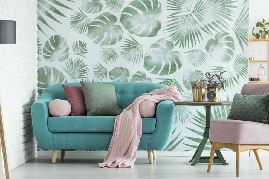 Giấy dán tường cây xanh