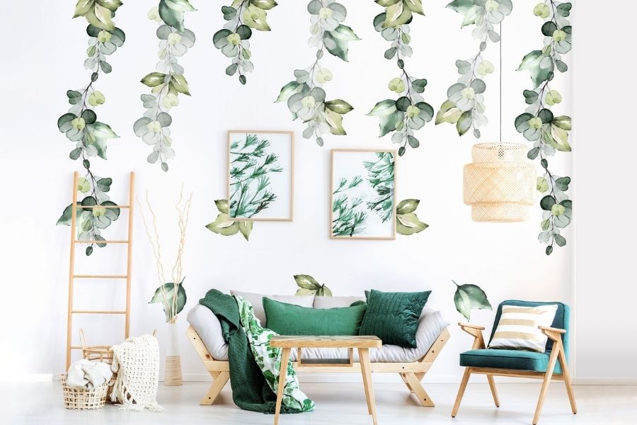 Decal dán tường cây xanh đẹp mắt
