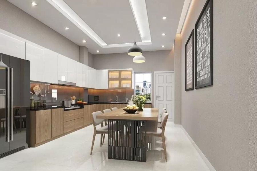Mẫu trần nhà bếp cho chung cư nhỏ