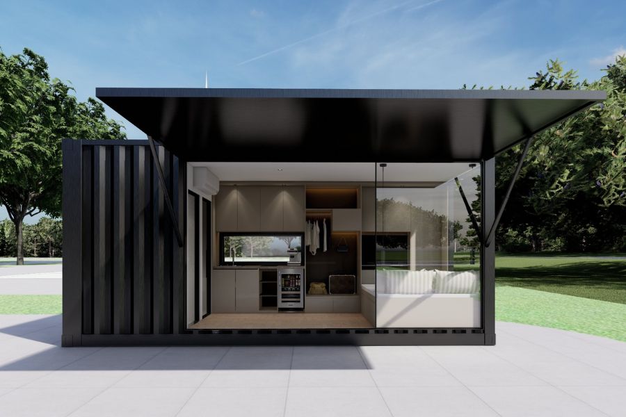 Sử dụng nhà lắp ghép bằng container tiết kiệm chi phí