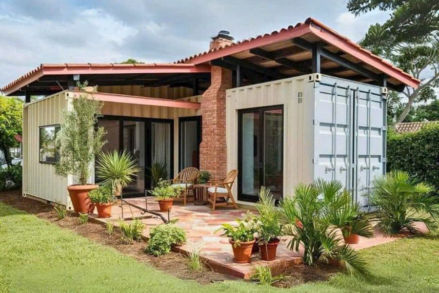 Nhà container lắp ghép nhỏ gọn, tiện nghi