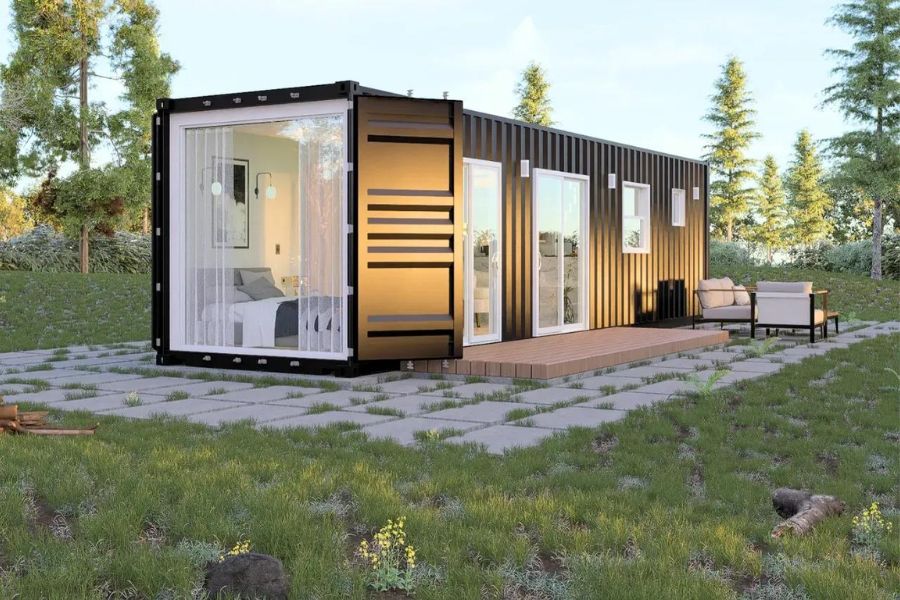Nhà lắp ghép bằng container nhỏ gọn, thi công nhanh chóng