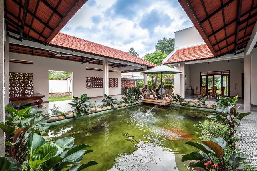Mẫu sân vườn nhà cấp 4 đẹp