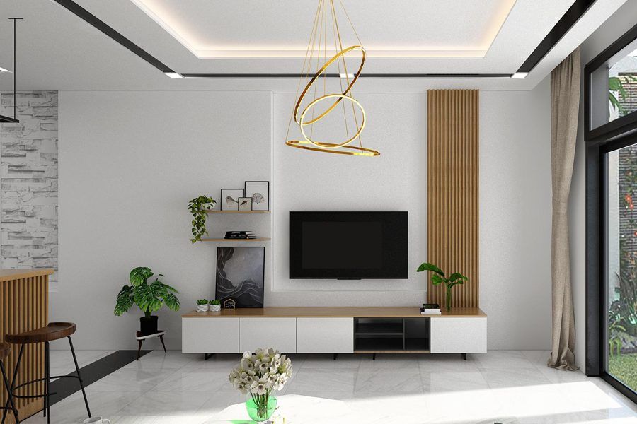Tấm nhựa lam sóng ốp tường trong nhà