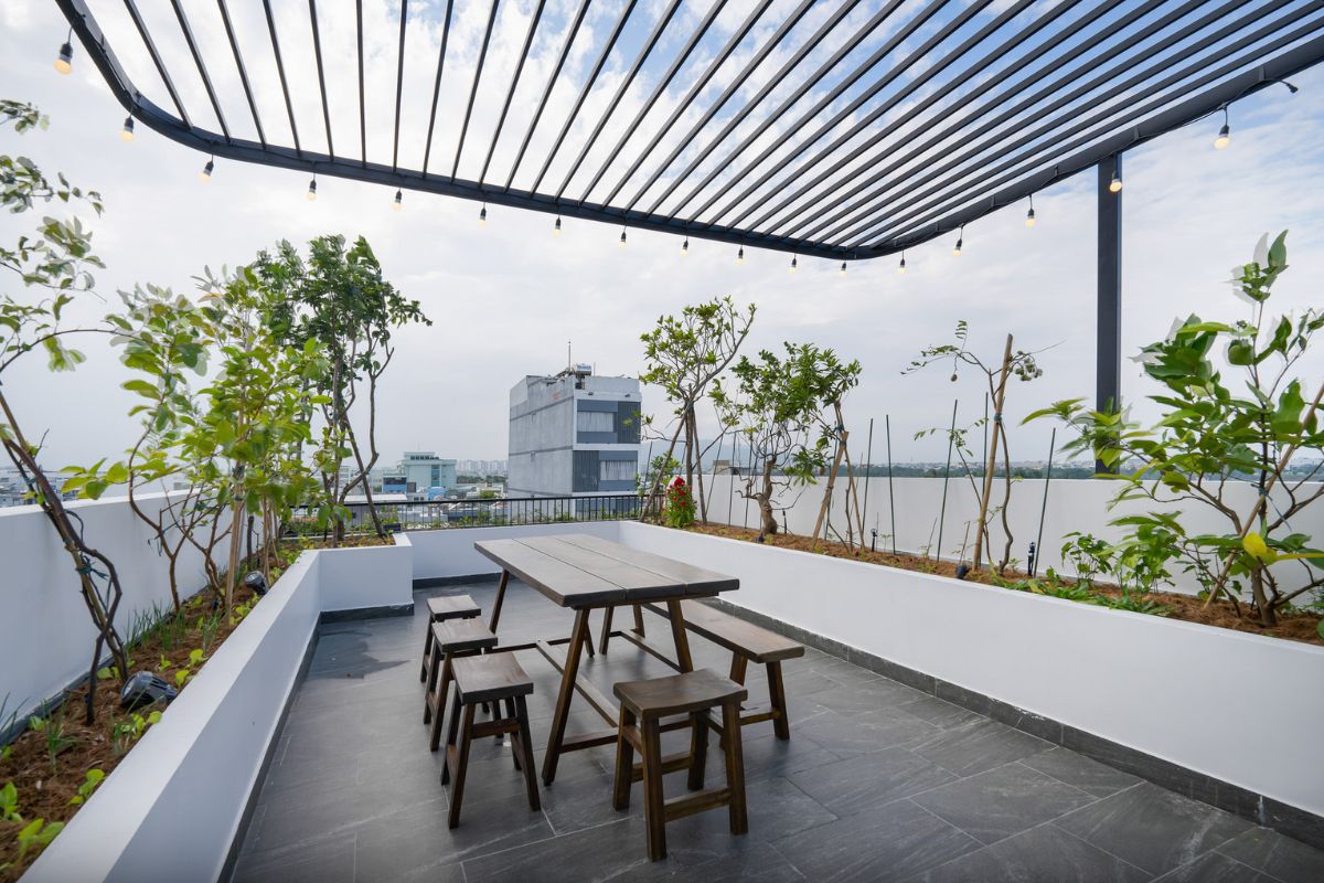 Sân thượng đẹp đơn giản